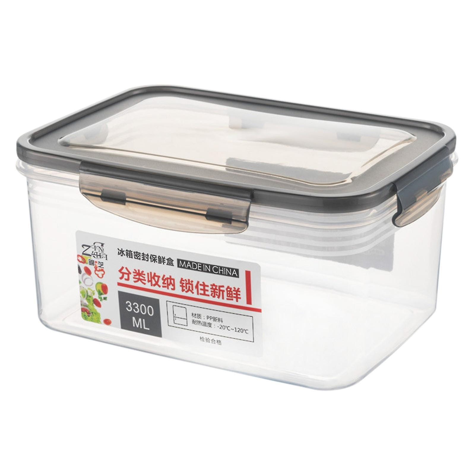 1パックキッチンプラスチック食品保存容器、気密蓋付き再利用可能な食品容器、BPAフリー100%漏れ防止、電子レンジ冷凍庫と皿