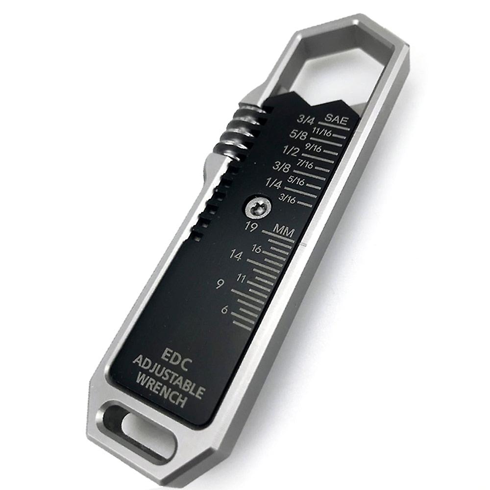 6-19Mm  Ti Edc Adjustable Wrench Portable Hex Key Intuitive Creative Universal Design Handle Spanner Tools For Outdoors Camping