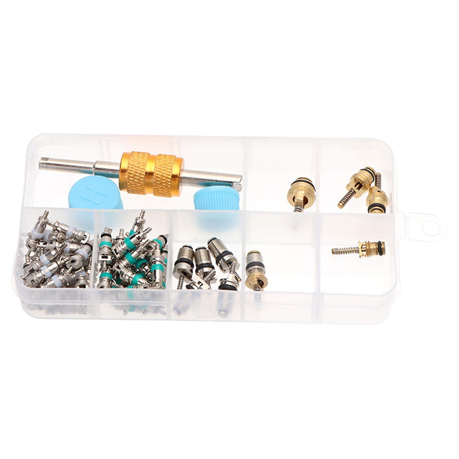 63x Car Air Conditioning Valve Core Kit Replaces Professional A/C Core