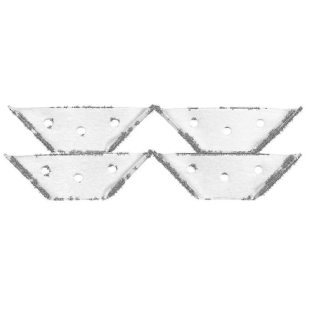 4pcs Multifunctional Stainless Steel Angle Code Right Angle Fixed Bracket Furniture Wood Board Angl