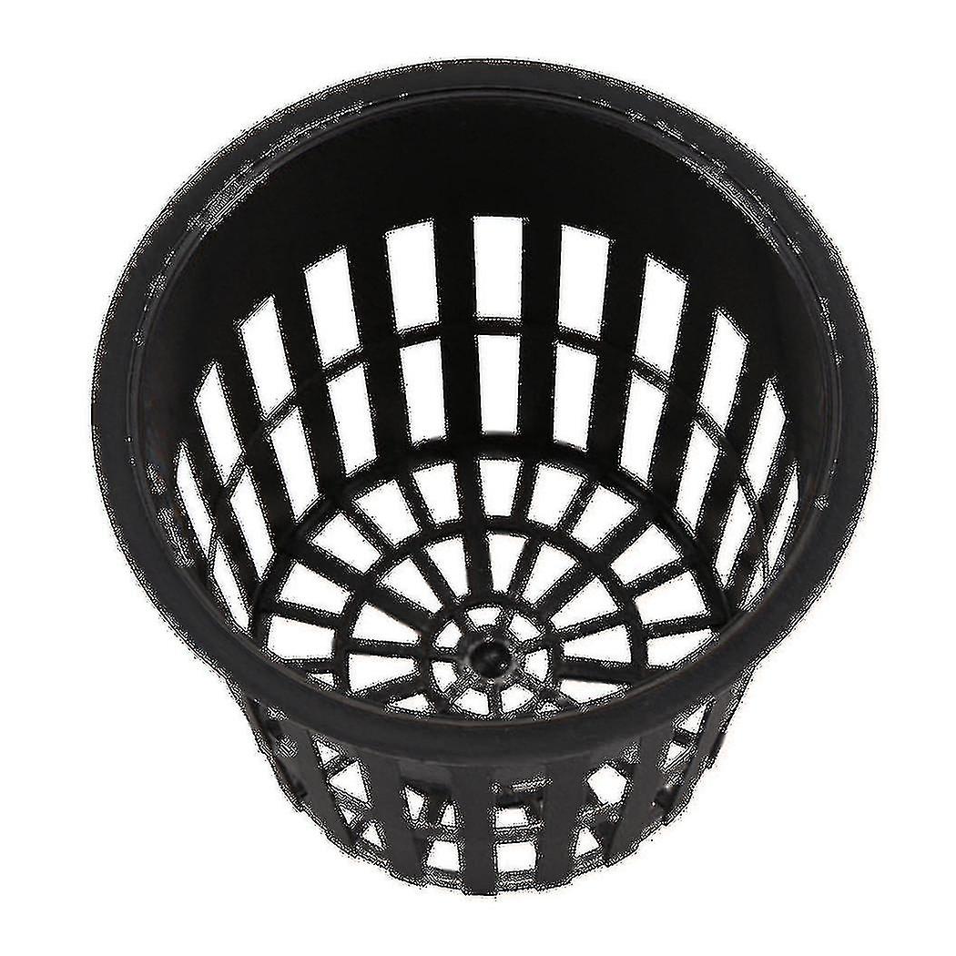 30 Pack 4 Inch Net Cups Slotted Mesh Wide Lip Filter Plant Net Pot Bucket Basket For Hydroponics