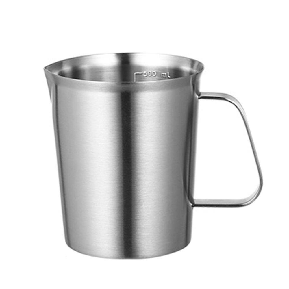 Stainless Steel Measuring Cup With Marking With Handle,kitchen Practical Measuring Cup Container (5