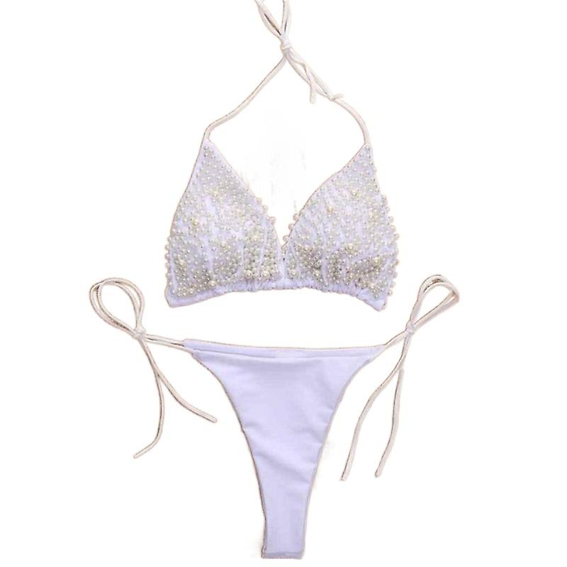 Maillot de bain bikini fendu