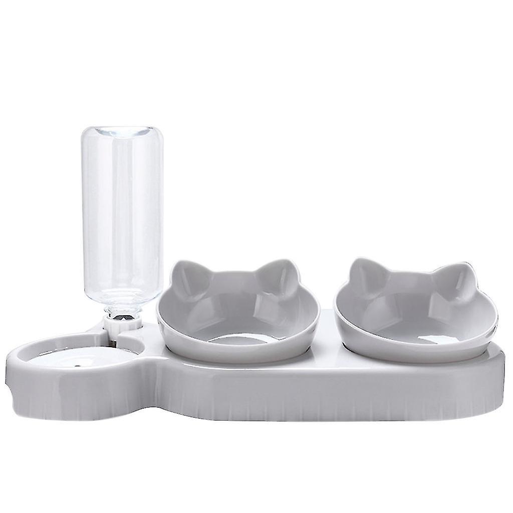 3 In 1 Dogs Feeder Anti-overturning Bowl For Cat Food Water Bowl