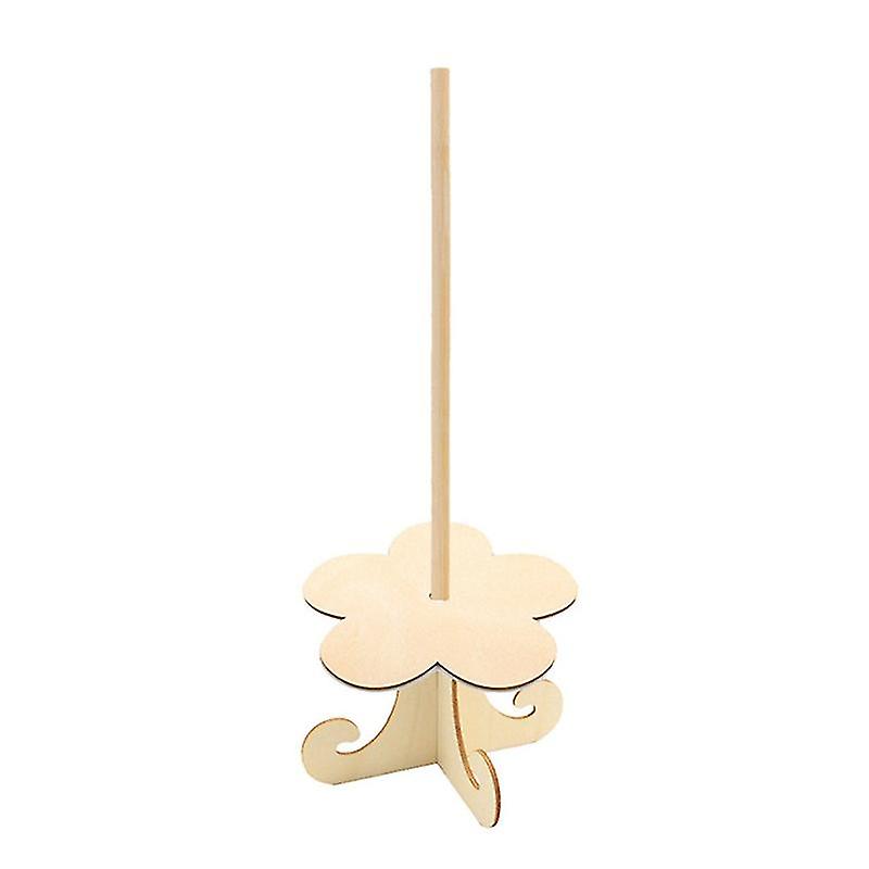 1 Set Donut Display Stand Forme créative Réutilisable Bord lisse Burr Libre Application Large Assemblage Facile Assemblage Bois De qualité alimentaire Porte-beignets pour boulangerie