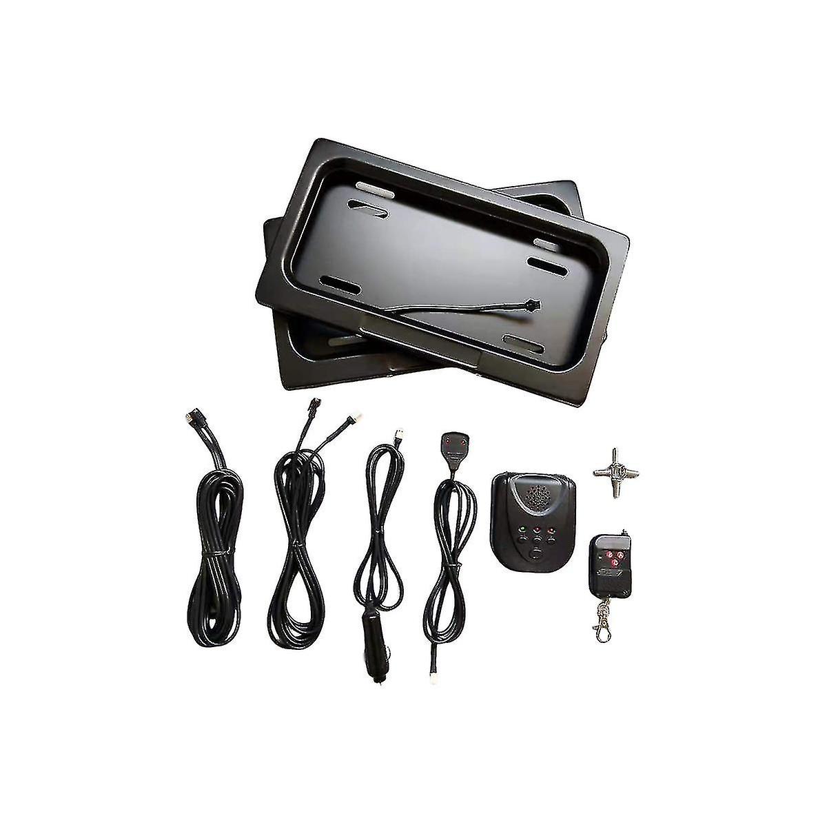 Us License Plate Car License Plate Shutter Car Number Roller Shutter Cover Remote Hide Cover Shutte