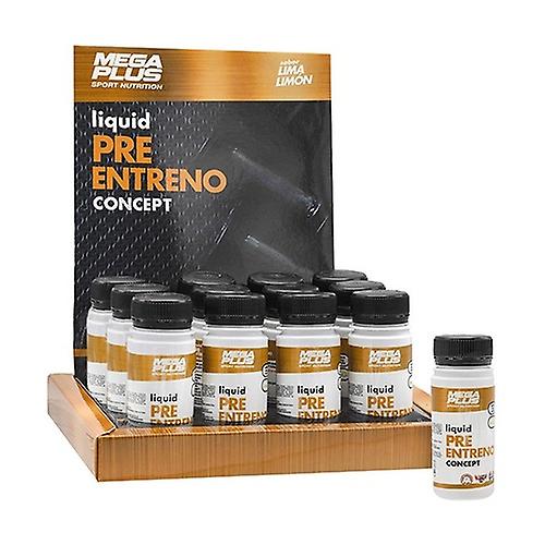 Pre workout liquid concept 12 units of 60ml (Lemon - Lime)