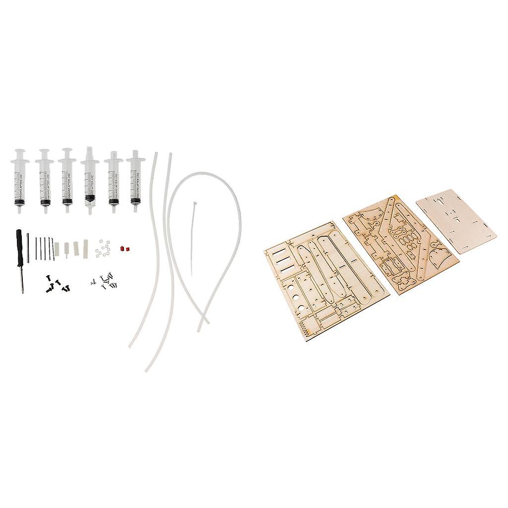 Hölzerner Hydraulikbagger-Modellbausatz Handgefertigte wissenschaftliche Experimente