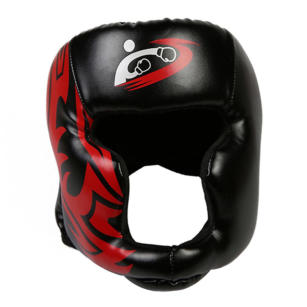 Wrestle Protective Headgear Adjustable Size PU Leather Soft Head Protector for Boxing New