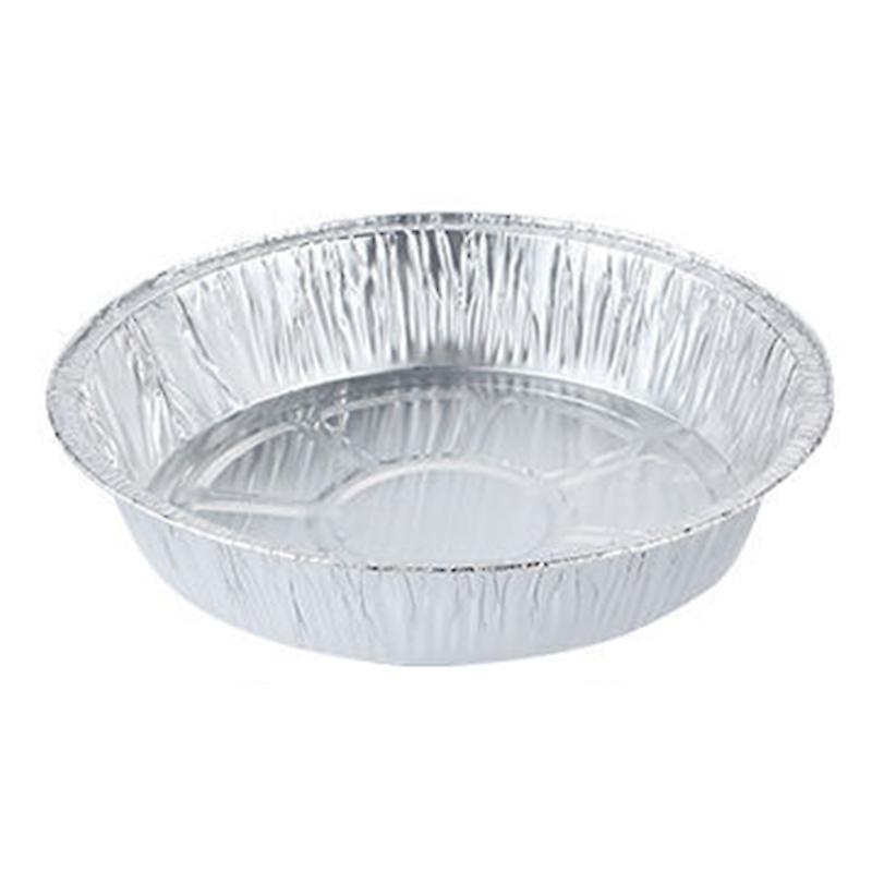 8-Inch Deep Recyclable Aluminum Foil Containers, 50-Pack