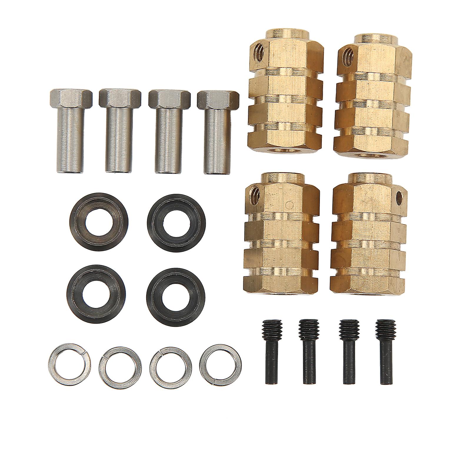 RC Extension Adapter Brass Easy Installation High Strength RC Extension Coupler for TRX4 1/10 RC Car 20mm