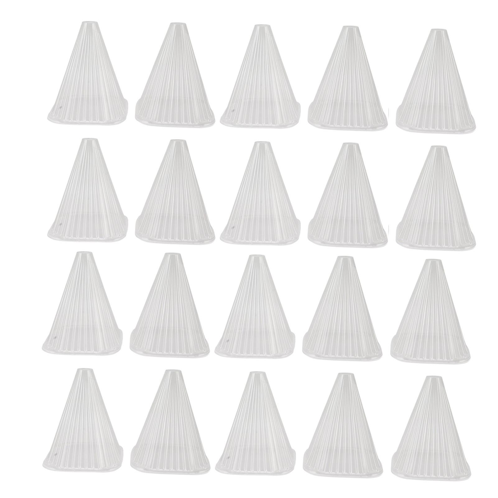 20Pcs Garden Cloche Frost Protection Transparente Rectangular Reutilizable Campana Planta Protector