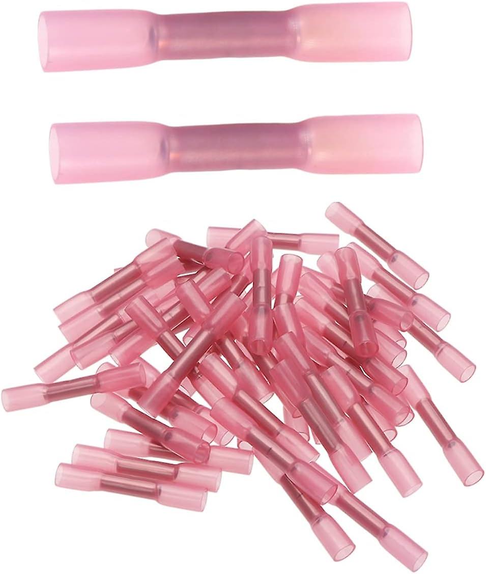 Lot of 100 Electrical Connector, Heat-shrink tubing, Heat-shrink heat-shrink lug red 0.51.5 mm