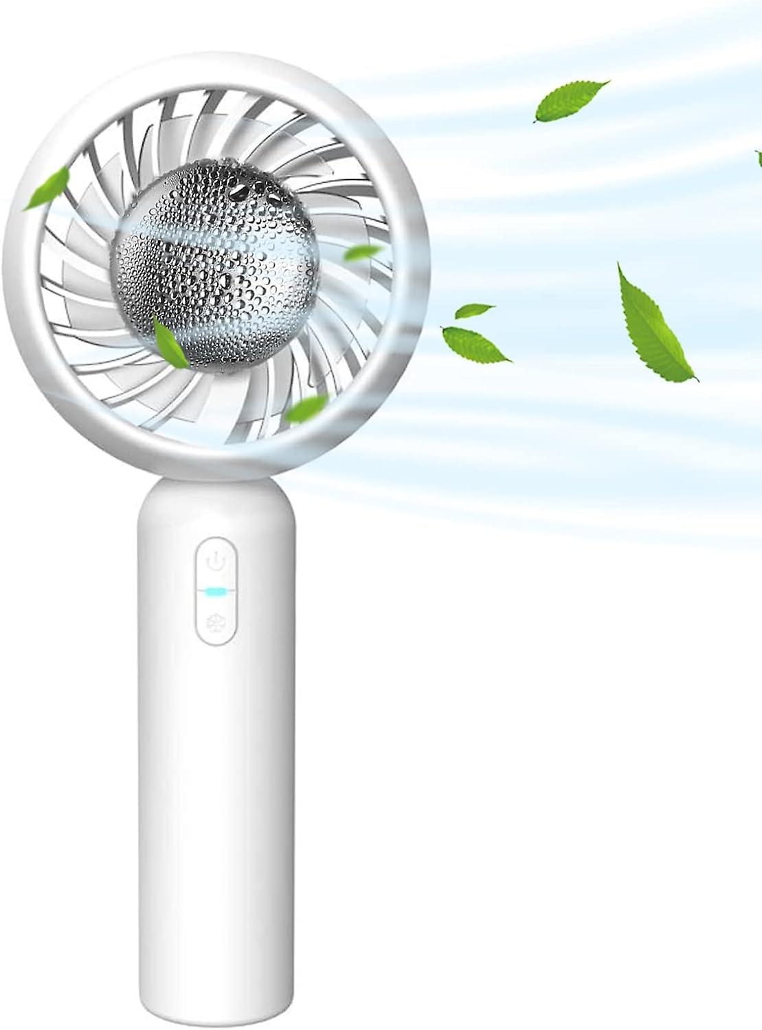Powerful Mini Handheld Fan for Office- White