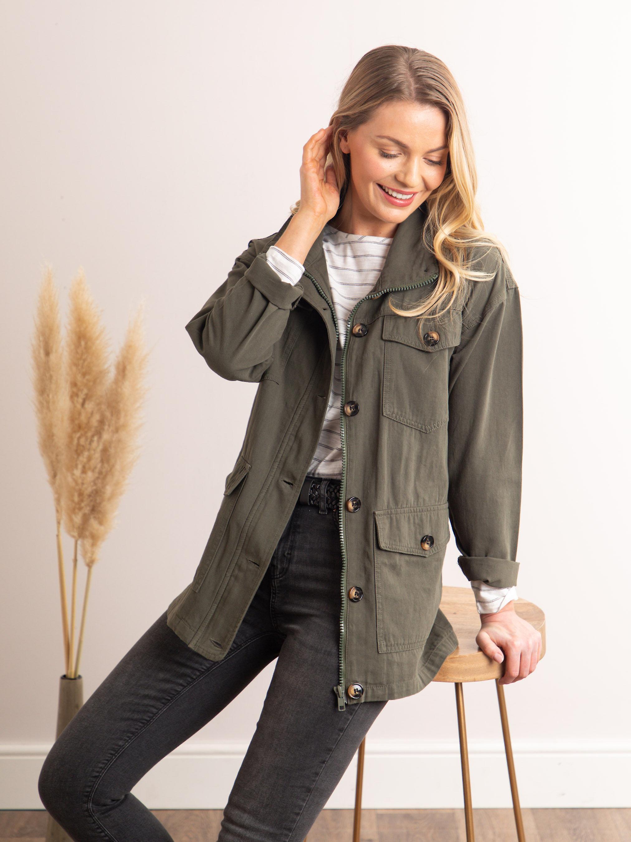 Suri Safari Jacket in Khaki