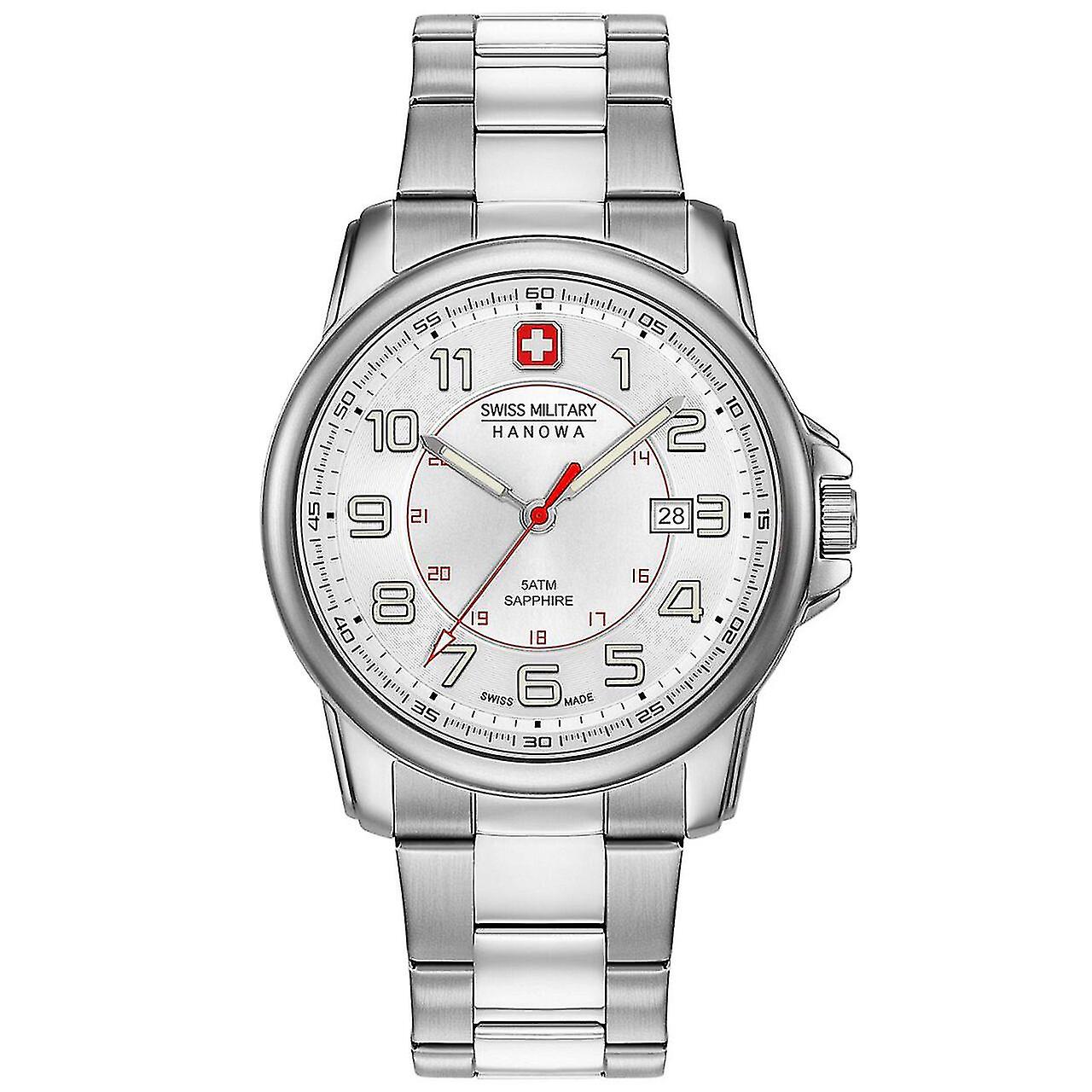 男士手表 瑞士军用哈诺瓦 06-5330.04.001， 石英， 43毫米， 5ATM