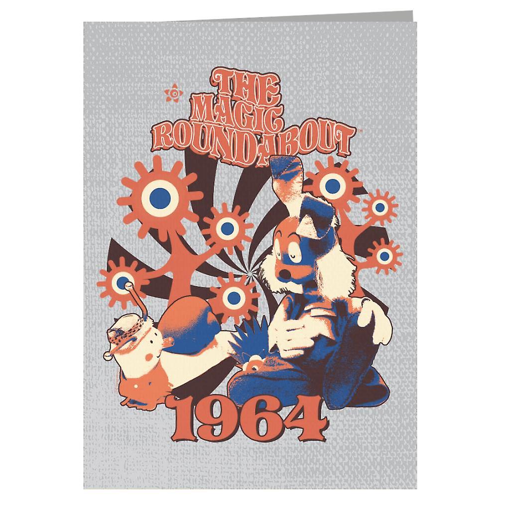 The Magic Roundabout Retro Brian & Dylan Greeting Card