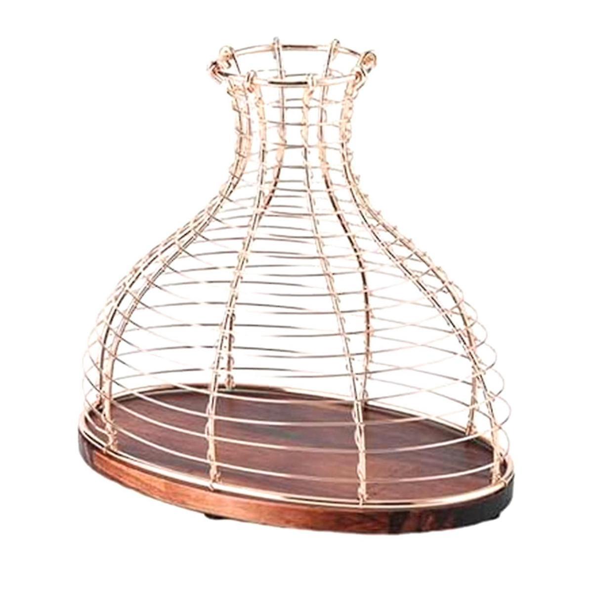Metal Wine Cork Holder Wine Stopper Display Vase Farmhouse Ornament Multipurpose Cage Practical Con