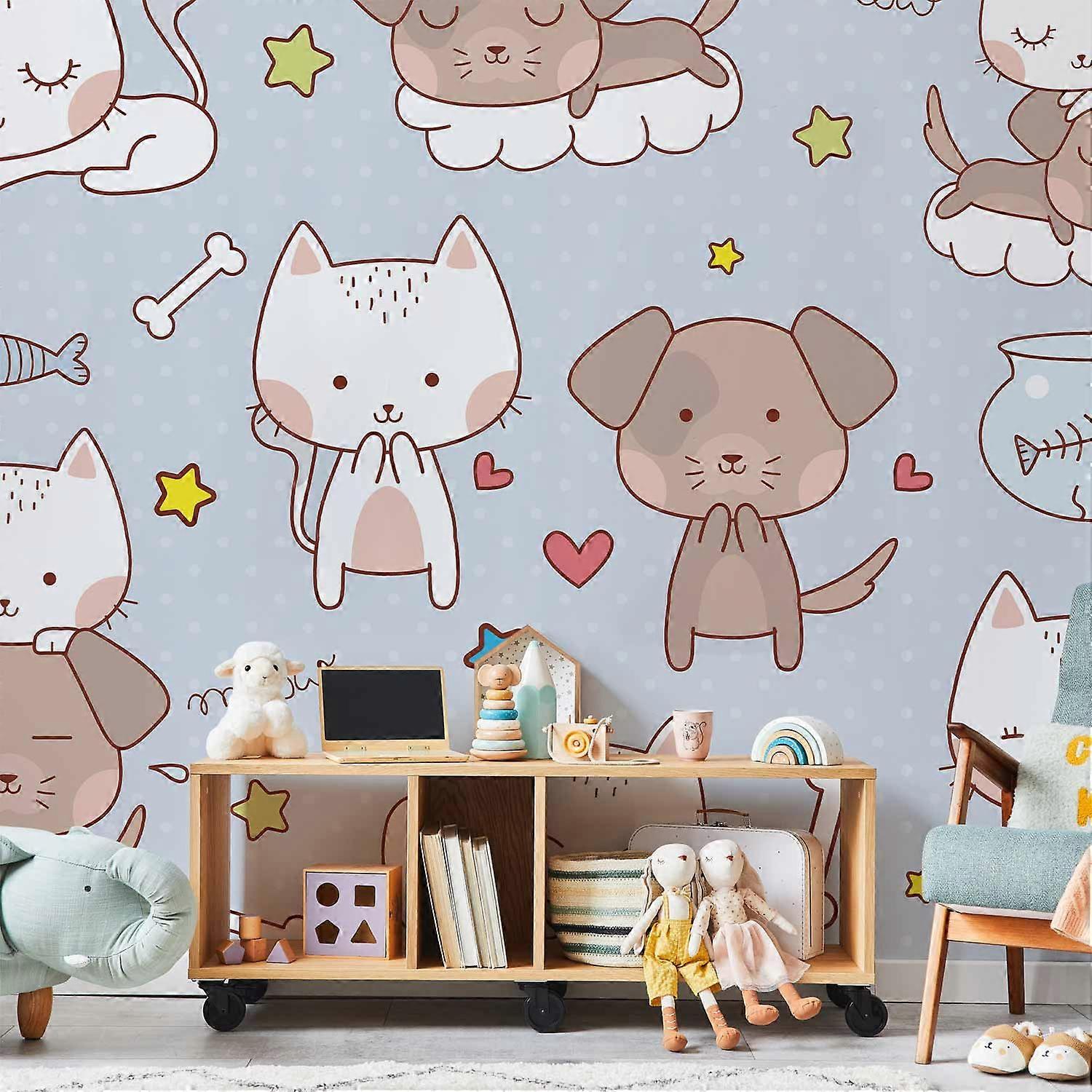 Self-adhesive Wall Mural - Childhood Friends