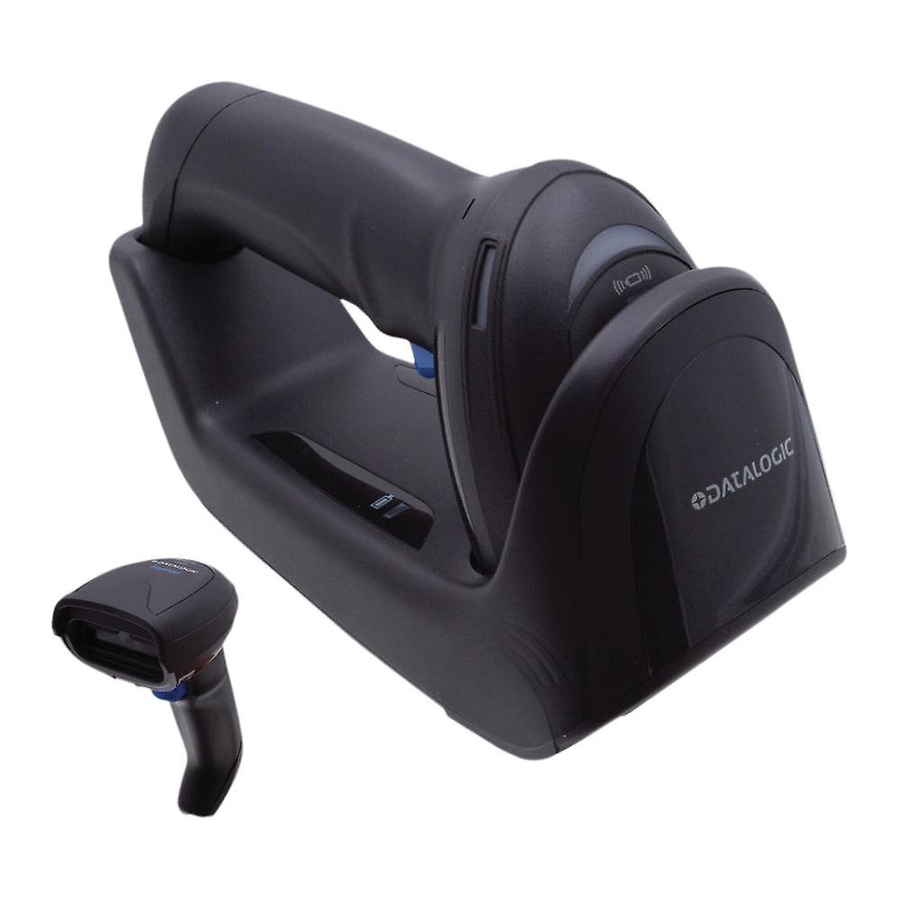 GM4500 1D USB Wireless Barcode Scanner with USB Cable and Stand Black