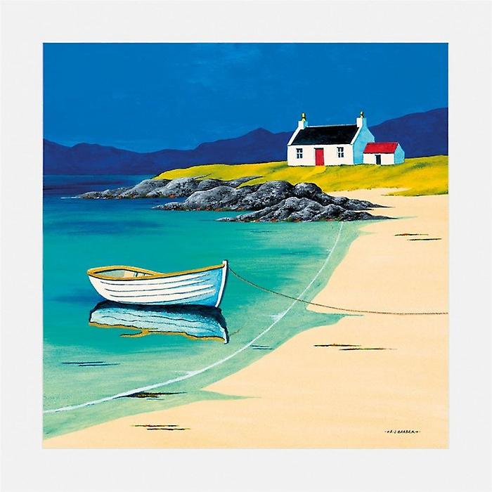 Anthony Barber Hebridean Fisherman's Cottage Mounted Print
