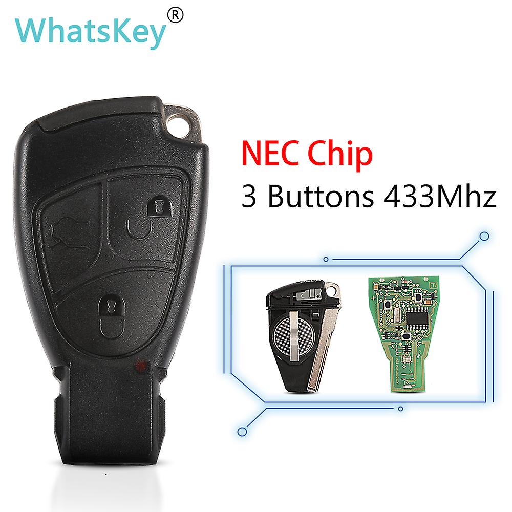 2/3 Buttons Remote Key 433mhz Nec Chip For Mercedes Benz W203 B C E Ml S Clk Cl Complete Control Key 1996-2005 With Small Blade