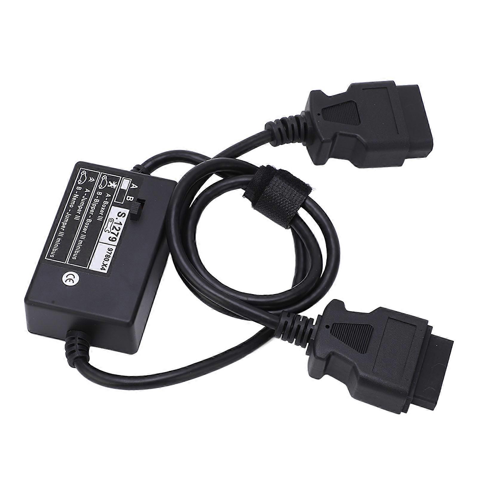 OBD2 Male to Female Diagnostic Adapter Cable S.1279 S1279 Module Replacement for Peugeout Bipper NO.18580