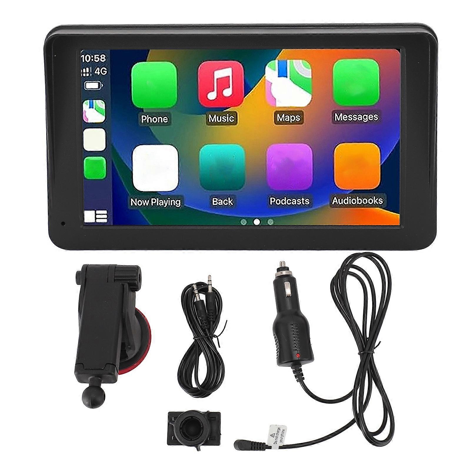 Portable Car Stereo 7 Inch HD Double Din Touchscreen Automatic Multimedia Player with Mirror Link Voice Control BT Navigation NO.6745