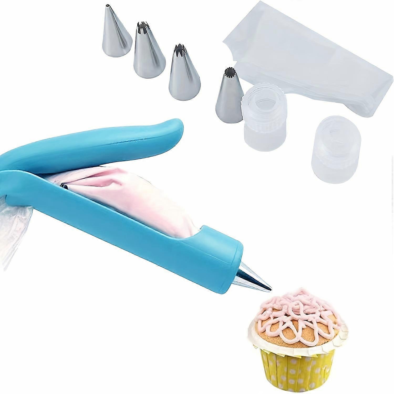 17pcs Cake Decorating Tool Set, Cake Decorating Pen Baking Tool Kit Pastry Icing Piping Cookie Cream Squeezer Piping Gun, Baking Supplies, Kitchen Ite