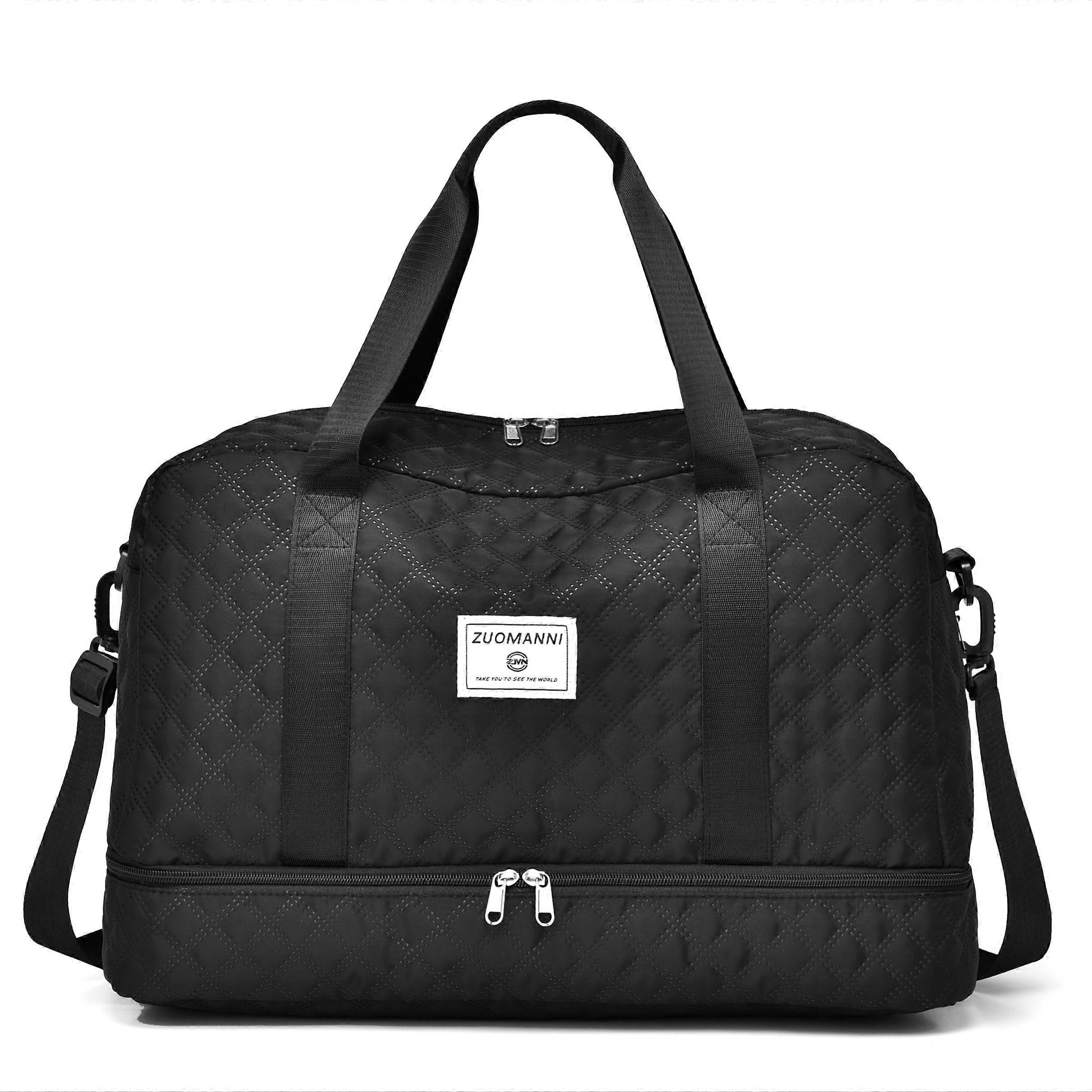 Minimalist Travel Luggage Zipper Handbag, Lightweight Carry On Duffle Bag, Portable Overnight Bag