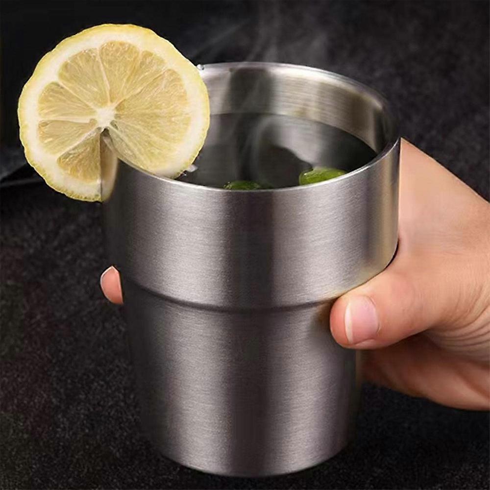 1pc Stainless Steel Double-Walled Mug And Cup For Cold Brew Coffee And Beer, Perfect For Bar Parties And Gatherings