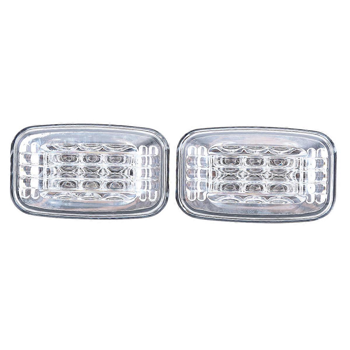 2Pcs Amber Side Marker Turn Signal Light Fit For Land Cruiser 70 80 100 Series