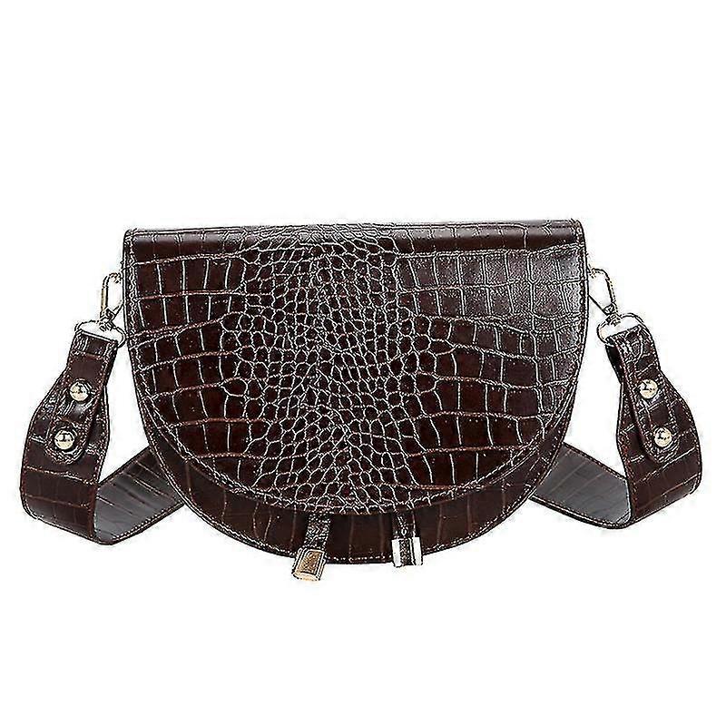 Mode kvinnor Crossbody Väska Sadelväskor Mjukt Läder Axelväskor för damer Axelväska