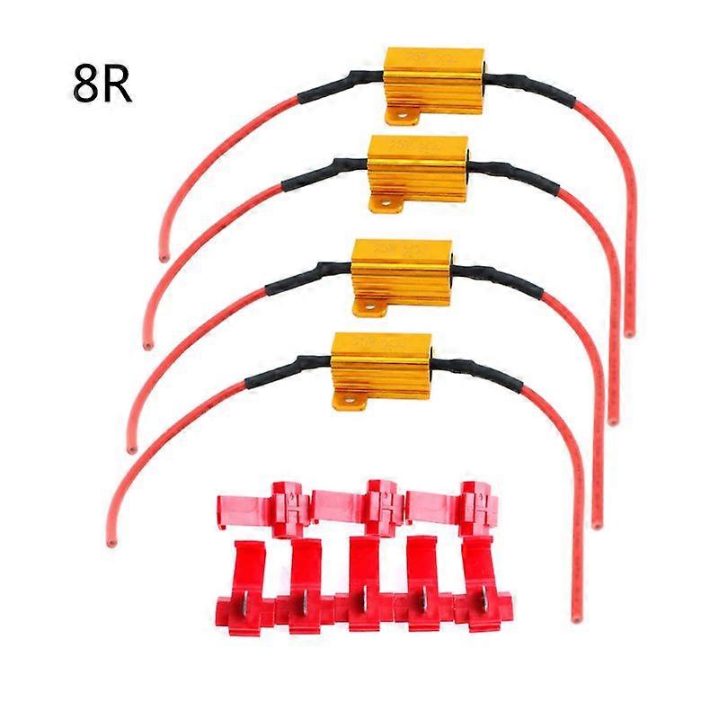 LED Car Light Resistance 25W 6/8/10/25 Load Resistors for Turn Signal Lantern License Plate Lamp
