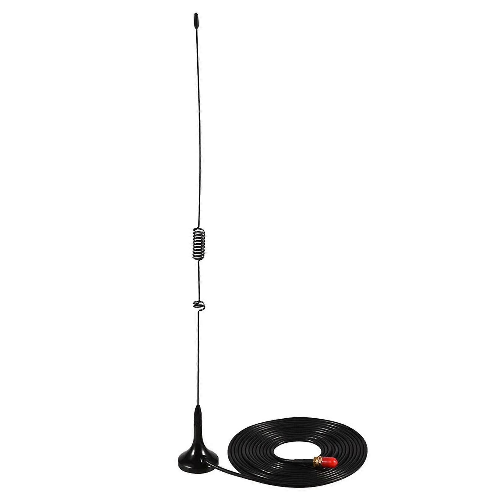 UT-106UV Dual Band Long Car Antenna Lightweight Convenient Antenna with Magnetic Base for Walkie Talkies Two Way Radio