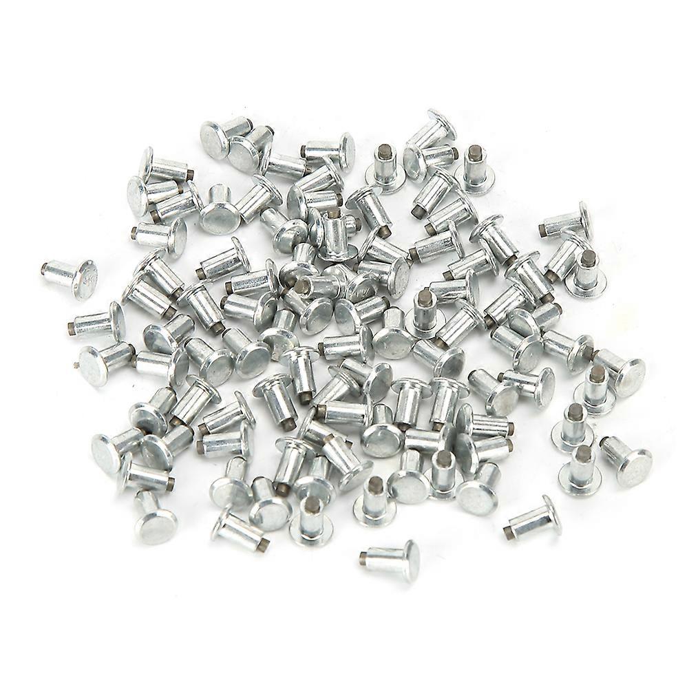 100個6.5mm 0.3インチホイールタイヤスタッドネジアンチスリップネイルカーオートバイATV UTV(JX6.5-8-1)