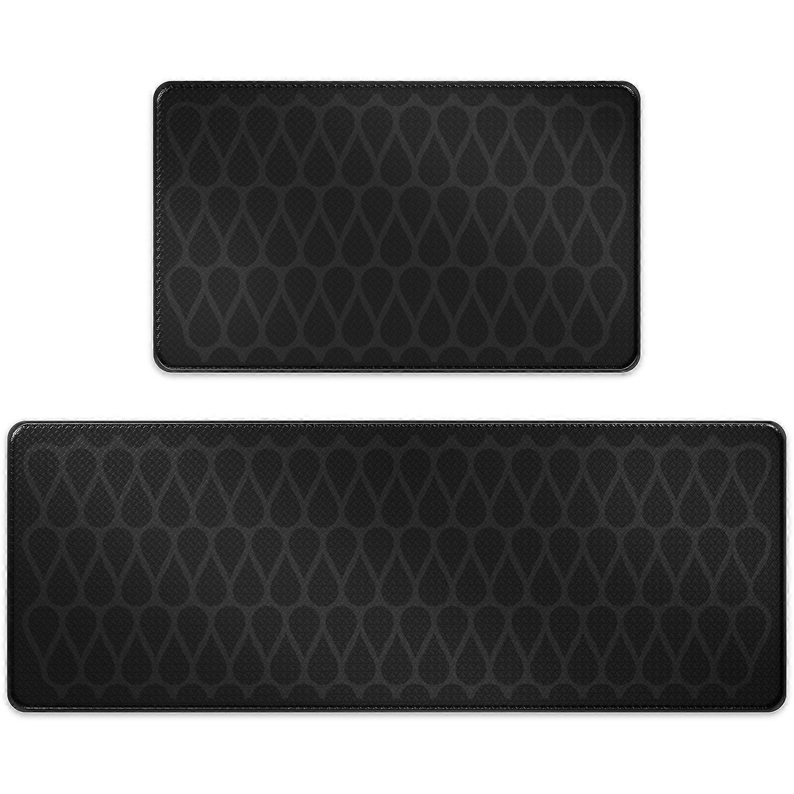 Küchenmatte JSK-KM01 Schwarzer Wassertropfen Schwarzer Wassertropfen