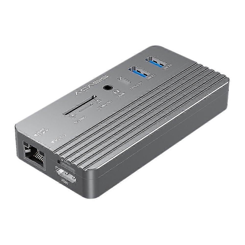 USB-C-Hub 10 In 1 Dockingstation für M.2 NVME und SATA Ngff SSD mit Unterstützung 8TB für Windows //