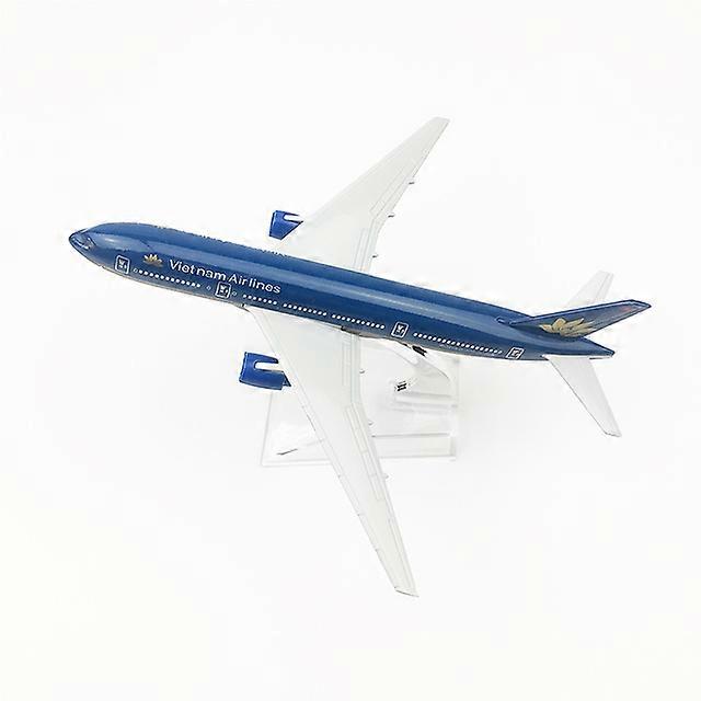16CM Vietnam Airlines B777 Alloy Material Simulation Model Aircraft Souvenir Ornaments Toy Display Collection