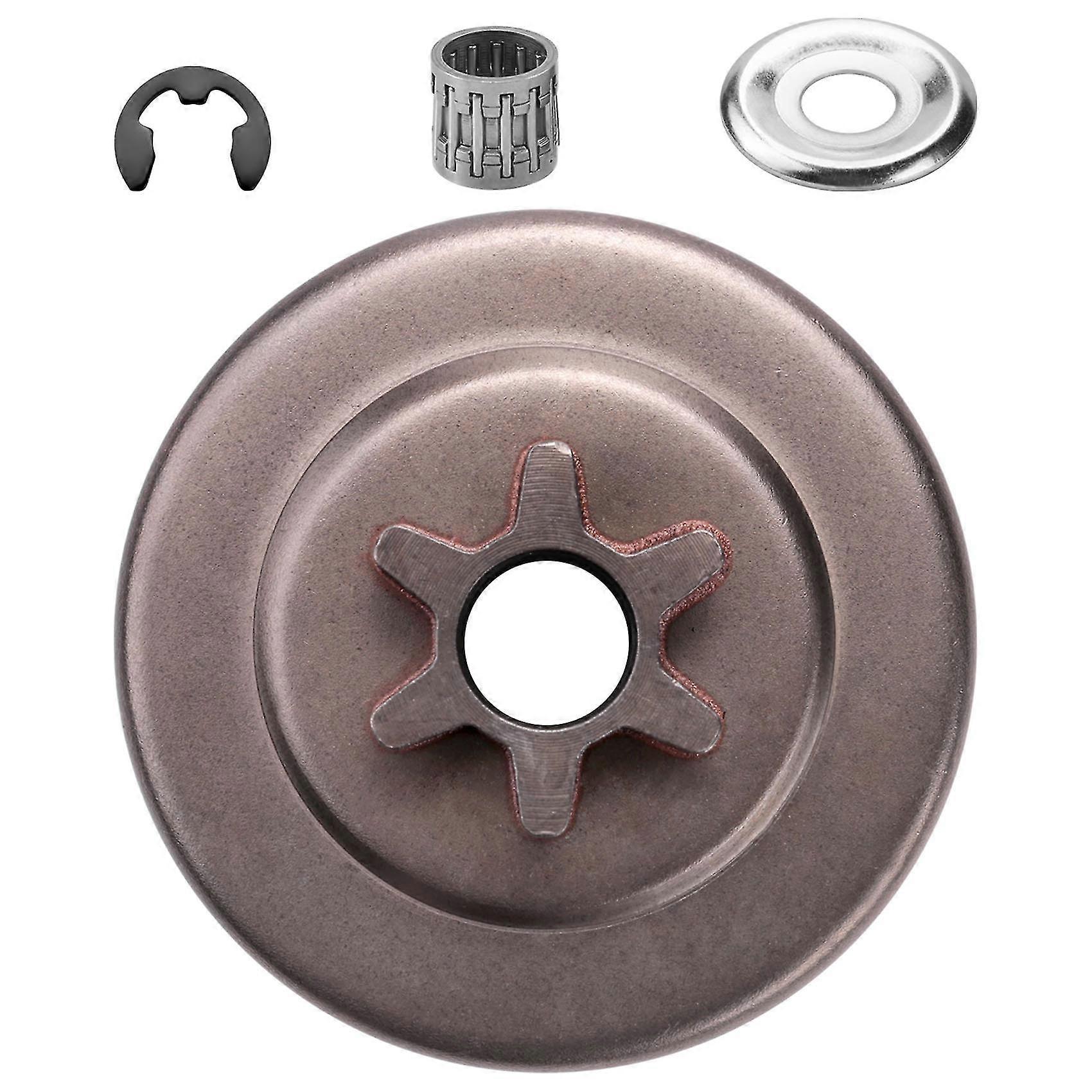 3/8 6T Clutch Drum Sprocket Washer E-Clip Kit For STIHL Chainsaw 017 018 021 023 025 MS170 MS180 MS210 MS230 MS250 1123