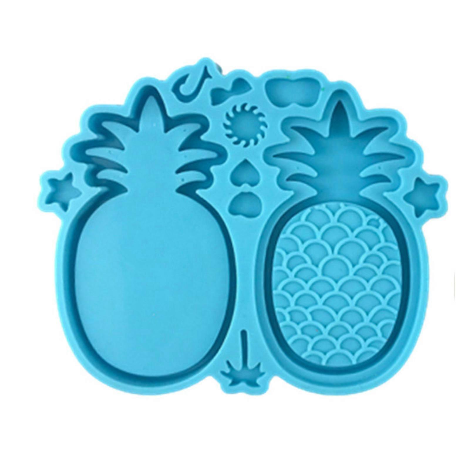 Diy Pendant Soft Stencil Pineapple Shaped Flowing Decor Silicone Casting Die