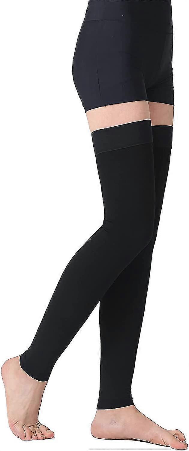 Thigh High Compression Stocking Footless, 20-30mmhg Compression Socks With Silicon