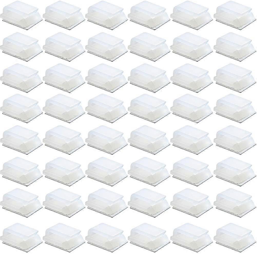 50 Pack Self Adhesive Cable Clips Electrical Wire Clips Cable Management Clips
