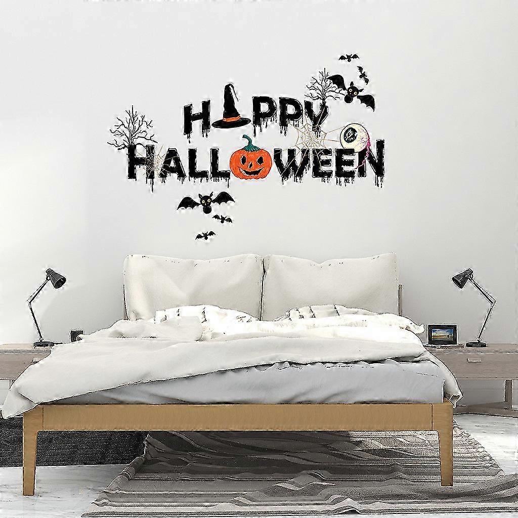 Halloween Decor  Rendering Lamp Wall Sticker 43x18CM