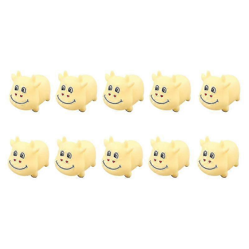 12pcs Ox Shape Squeezing Toy Anxiety Relief Toy Funny Squeezing Plaything