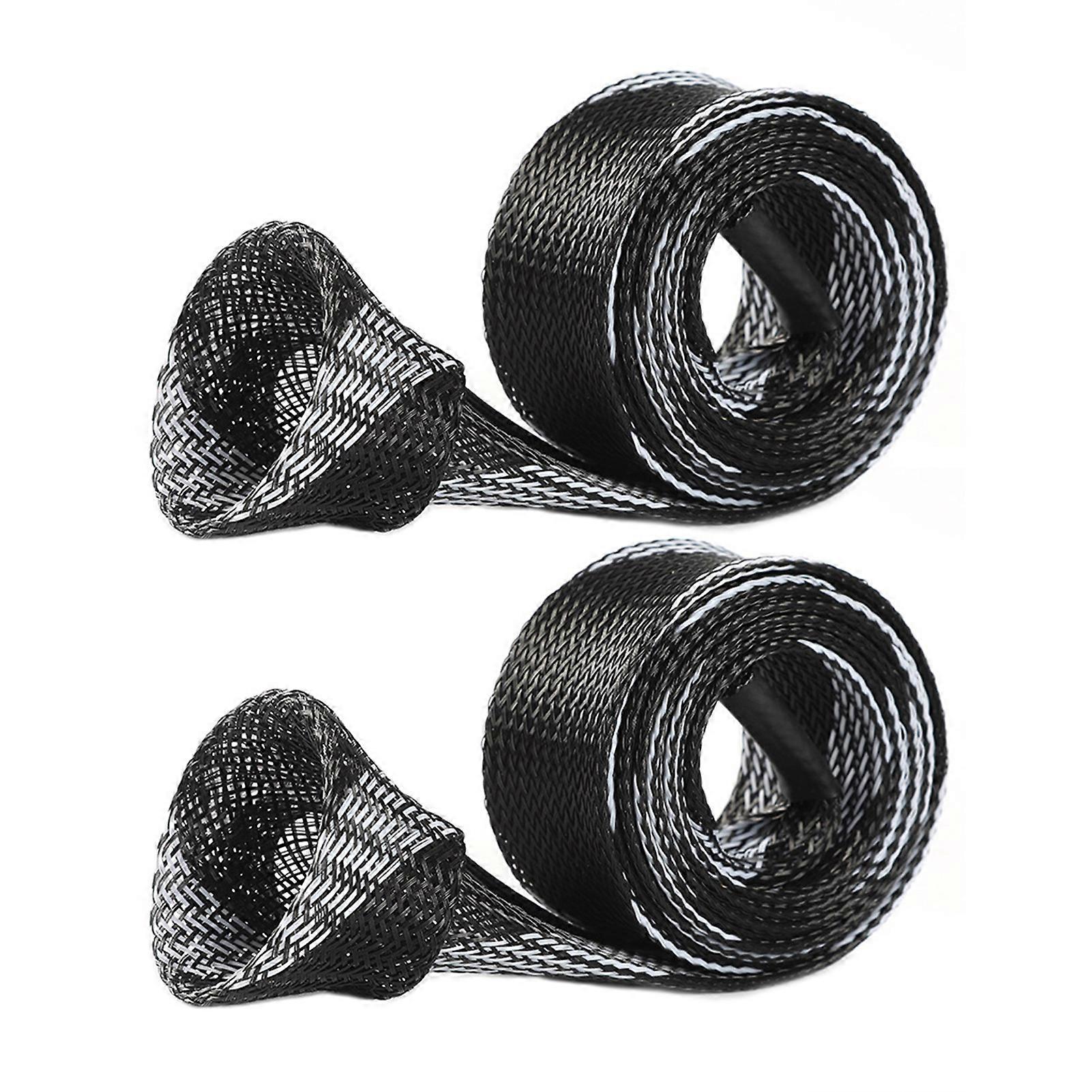 2Pcs 3CMx170CM Fishing Rod Sleeve with Lanyard Stretch PET Breathable Mesh Lightweight Foldable Fishing Pole Protector Fishing Accessories