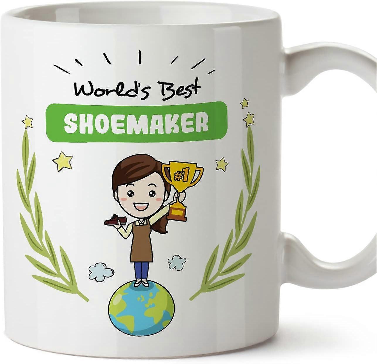 靴屋の女性マグカップ同僚への世界最高の面白い贈り物セラミック11オンスマグ