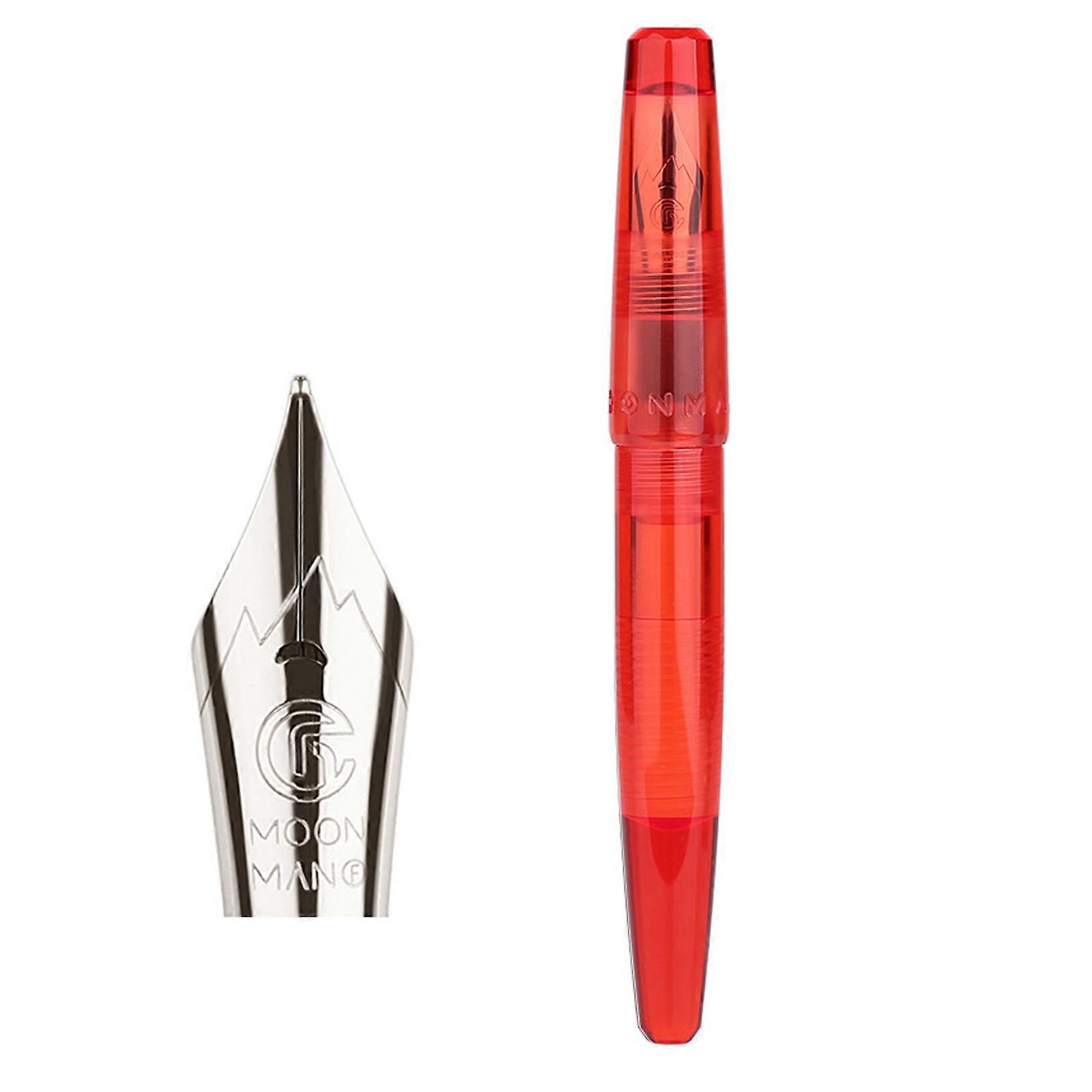 0.5mm Write C2 Eyedropper Transparent Resin Fountain Pen Fine Nib F FT