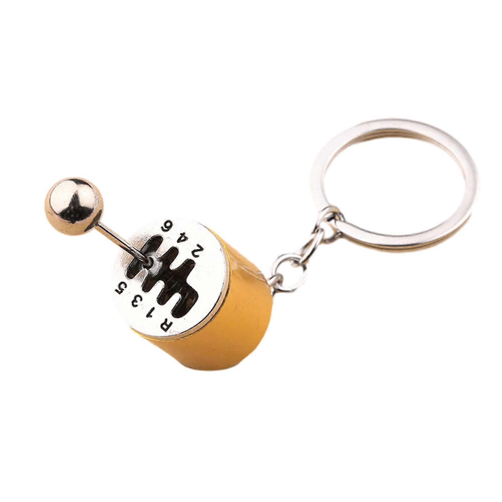 Car Gear Shifts Rod Keychain Personalized Wear-Resistant Keyrings for Wallet Handbag Decor