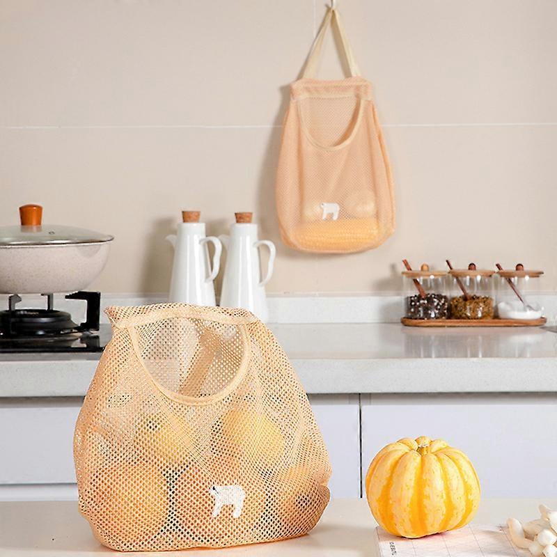 Kitchen Multifunctional Hanging Fruit And Vegetable Storage Bag Portable Storage Bag